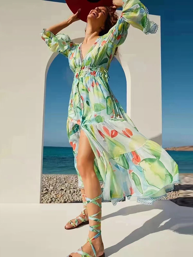 Delocah High Quality Spring Women Fashion Runway Party Midi Dress Flare Sleeve Ruffles Floral Print Shirts Style Holiday Dresses
Delocah High Quality Spring Women Fashion Runway Party Midi Dress Flare Sleeve Ruffles Floral Print Shirts Style Holiday Dresses