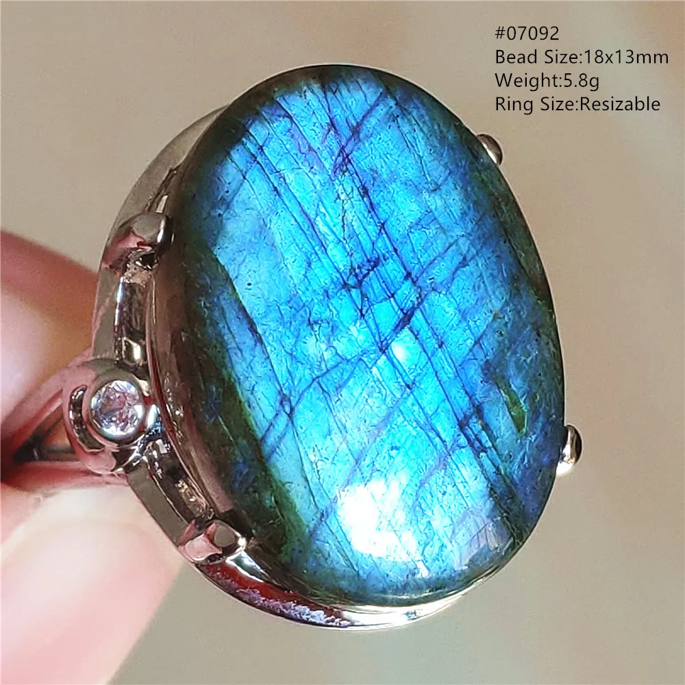 Natural Blue Light Labradorite Oval Adjustable Ring 925 Sterling Silver Labradorite Ring Women Men Jewelry AAAAA
Natural Blue Light Labradorite Oval Adjustable Ring 925 Sterling Silver Labradorite Ring Women Men Jewelry AAAAA