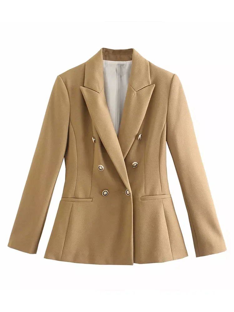 2022New Women Early autumn New Fashion Double Breasted Slim Blazer Coat Vintage Long Sleeve Pockets Female Outerwear Chic
2022New Women Early autumn New Fashion Double Breasted Slim Blazer Coat Vintage Long Sleeve Pockets Female Outerwear Chic