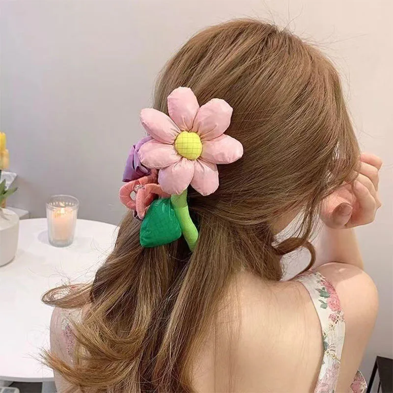 Sweet Cute Large Flower Hair Claw Clamp Clip Bright Hairpiece Floral Shark Clip Women Hair Accessories Casual Decorate
Sweet Cute Large Flower Hair Claw Clamp Clip Bright Hairpiece Floral Shark Clip Women Hair Accessories Casual Decorate