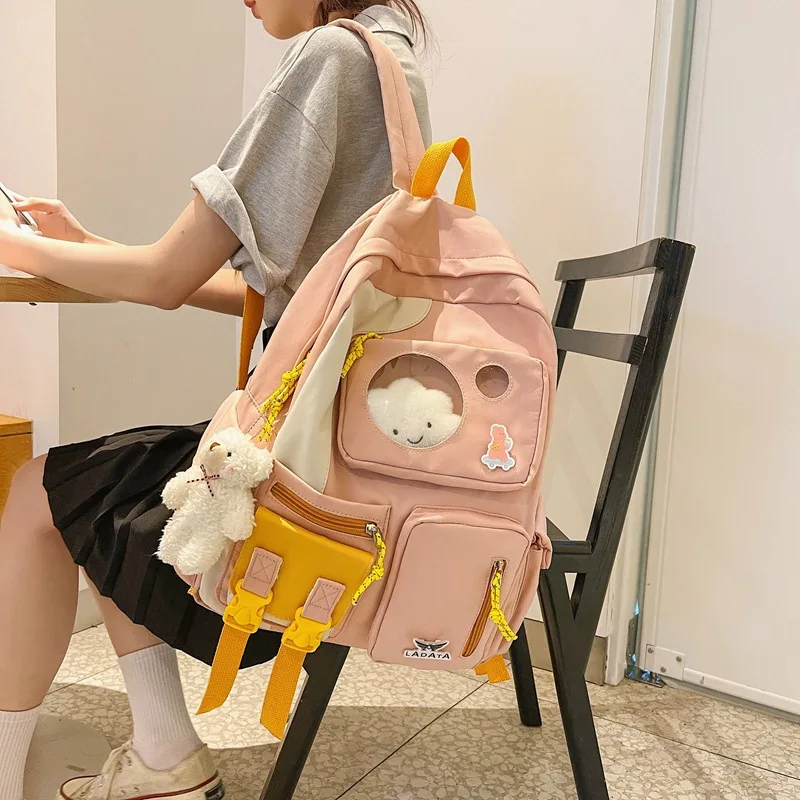Girls' school backpack cute pink shoulder bags for women travel backpacks backpack for school children girls schoolbag
Girls' school backpack cute pink shoulder bags for women travel backpacks backpack for school children girls schoolbag