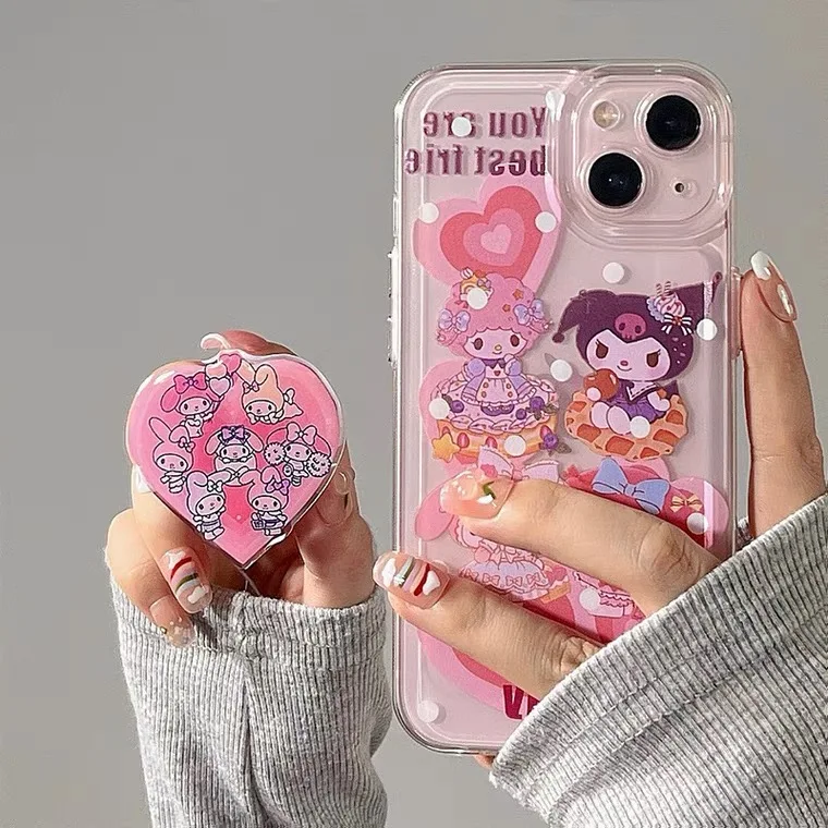 Sanrio Kuromi My Melody With Bracket Phone Case For iPhone 14 13 12 11 Pro Max XR XS MAX X Anti-drop Soft Cover Y2k Girl Fundas
Sanrio Kuromi My Melody With Bracket Phone Case For iPhone 14 13 12 11 Pro Max XR XS MAX X Anti-drop Soft Cover Y2k Girl Fundas