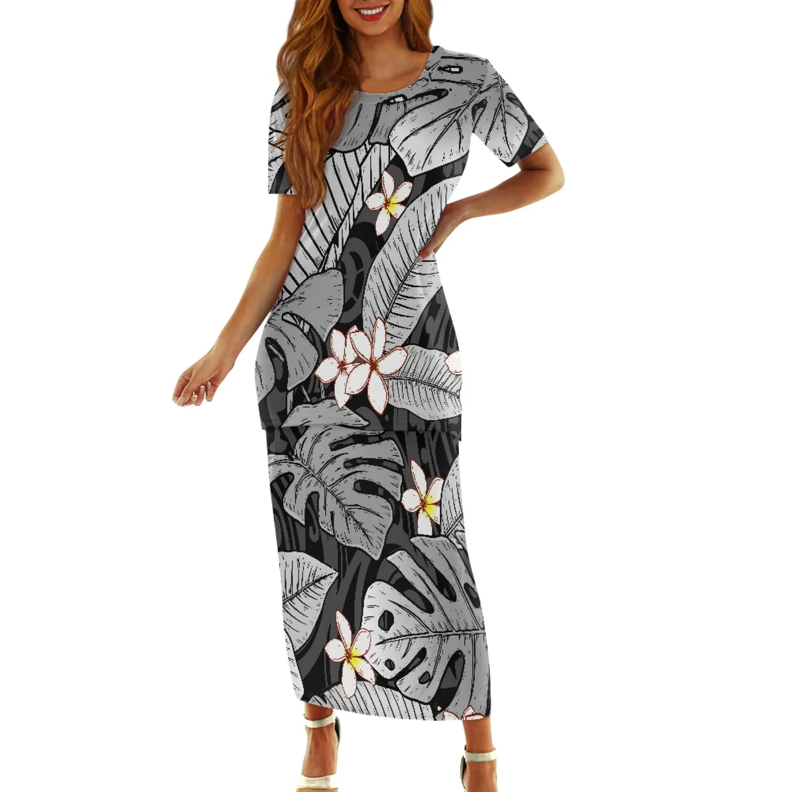 Polynesian Tribal Fijian Totem Tattoo Fiji Prints Summer Casual Round Neck Carnival Games Dresses Plumeria Print Two Pieces Set
Polynesian Tribal Fijian Totem Tattoo Fiji Prints Summer Casual Round Neck Carnival Games Dresses Plumeria Print Two Pieces Set