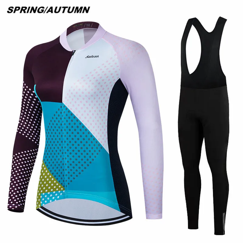 New 2022 Spring/Autumn Women Long Sleeve Jersey Suit Mountian Bicycle Clothes Wear Ropa Ciclismo Racing Bike Cycling Clothings
New 2022 Spring/Autumn Women Long Sleeve Jersey Suit Mountian Bicycle Clothes Wear Ropa Ciclismo Racing Bike Cycling Clothings