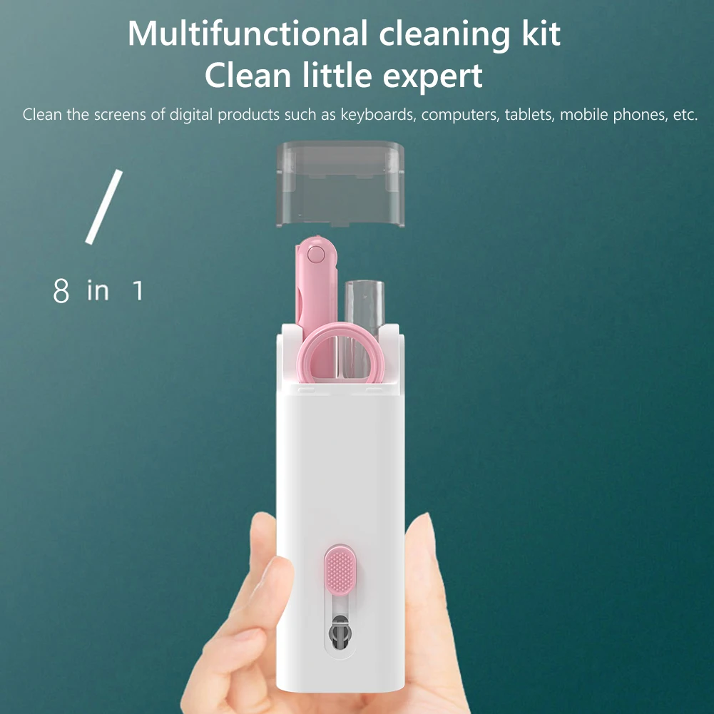 8 in 1 Cleaner Kit Bluetooth-compatible Earphones Cleaning Pen Key Puller Brush Earbuds Case Cleaning Tool for AirPods Keyboard
8 in 1 Cleaner Kit Bluetooth-compatible Earphones Cleaning Pen Key Puller Brush Earbuds Case Cleaning Tool for AirPods Keyboard