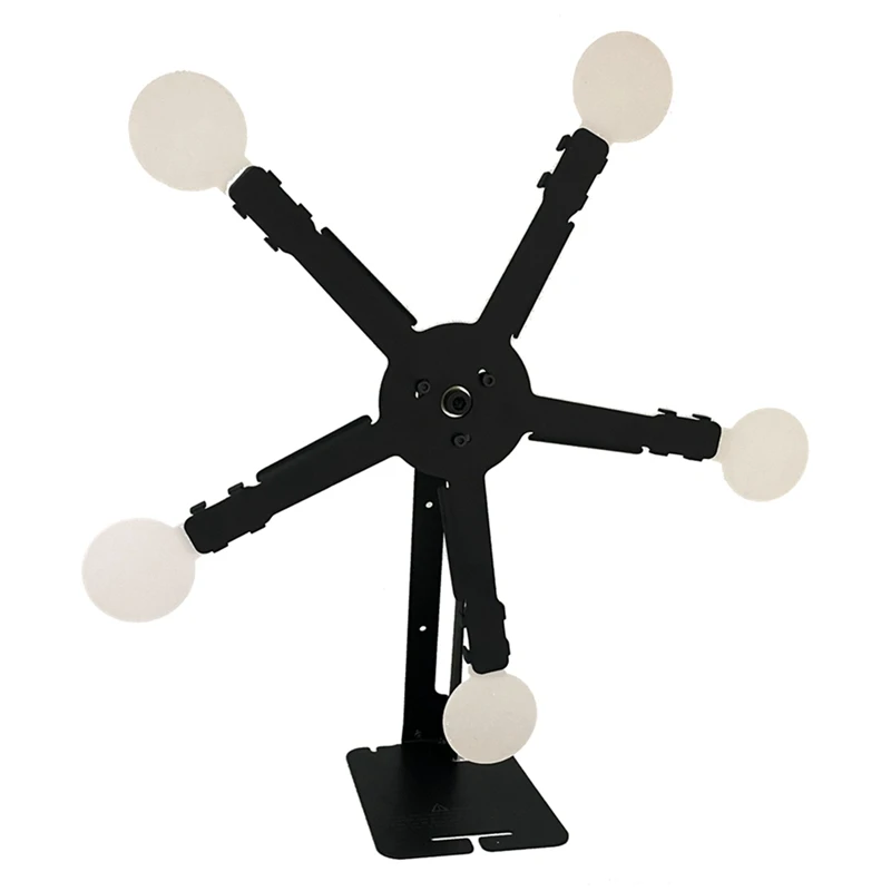 

Resetting Rotate The Metal Shooting Target Stand With 5 Steel Plates For Pistol Airsoft BB Guns Targets Stand Kit Durable