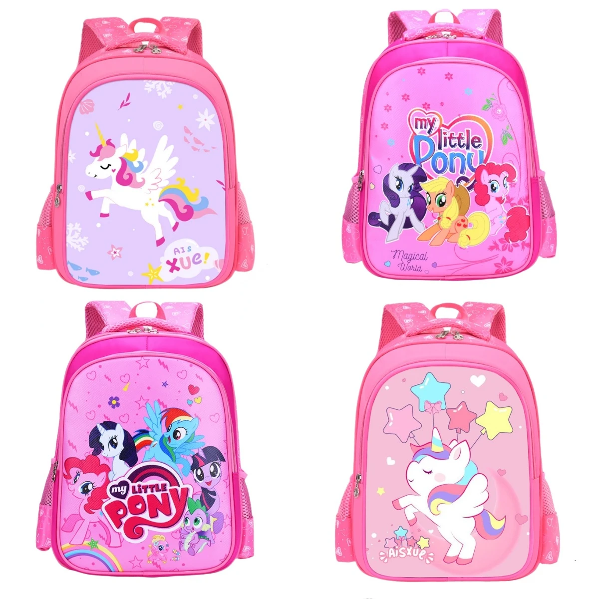 My Little Pony Children's Schoolbag New 1-3 Grade Boys Girls Cartoon Cute Light Weight Protection Ridge Primary School Backpack
My Little Pony Children's Schoolbag New 1-3 Grade Boys Girls Cartoon Cute Light Weight Protection Ridge Primary School Backpack