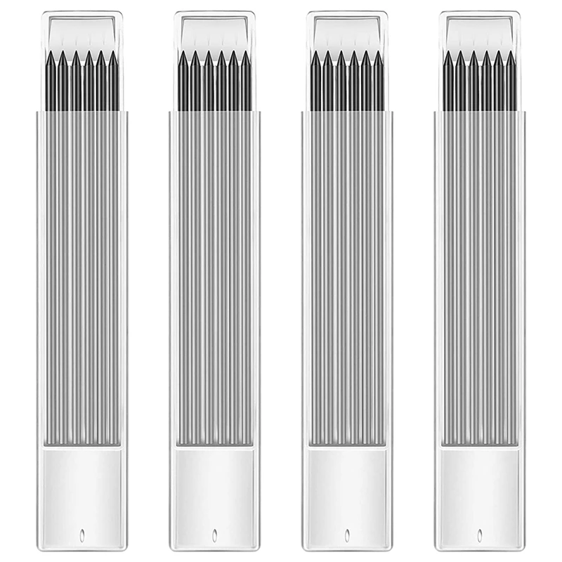24 Pieces Black 2.8Mm HB Refill Leads For Carpenter Pencil, Study Long Lasting Pencil Leads For Mechanical Pencil
24 Pieces Black 2.8Mm HB Refill Leads For Carpenter Pencil, Study Long Lasting Pencil Leads For Mechanical Pencil