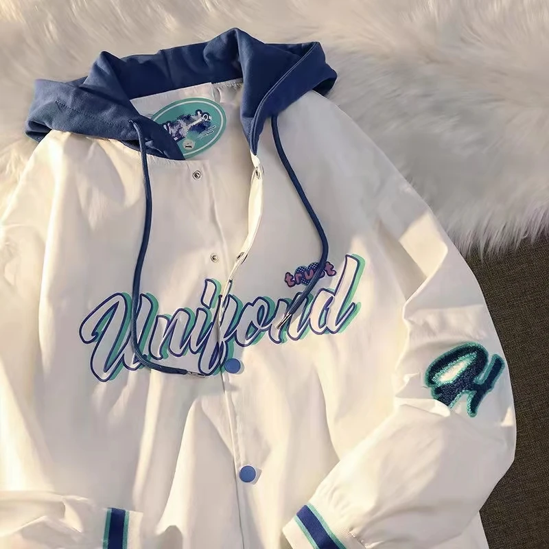 Spring and Autumn Baseball Uniform Mori Coat Female Ins Tide Hong Kong Style Couple Wear Loose Student Jacket coat women
Spring and Autumn Baseball Uniform Mori Coat Female Ins Tide Hong Kong Style Couple Wear Loose Student Jacket coat women