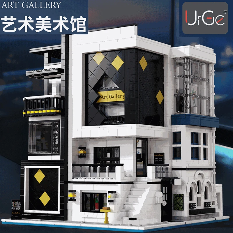 New UG 10201 City Street View MOC Современная архитектура, арт-галерея, 3357 деталей, строительные блоки, игрушки, детский подарок
New UG 10201 City Street View MOC Современная архитектура, арт-галерея, 3357 деталей, строительные блоки, игрушки, детский подарок