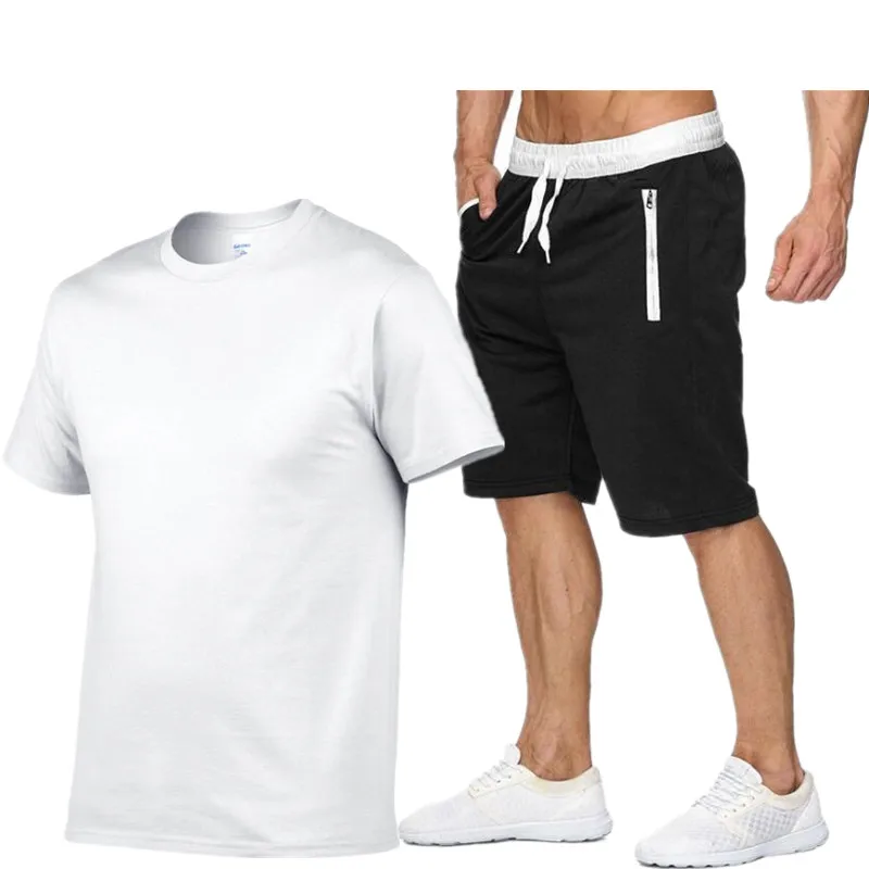 Summer Breathable Casual T-shirt Running Suit New Men's T-shirt + Shorts Suit Fashion Harajuku Printed Men's Sports Suit
Summer Breathable Casual T-shirt Running Suit New Men's T-shirt + Shorts Suit Fashion Harajuku Printed Men's Sports Suit