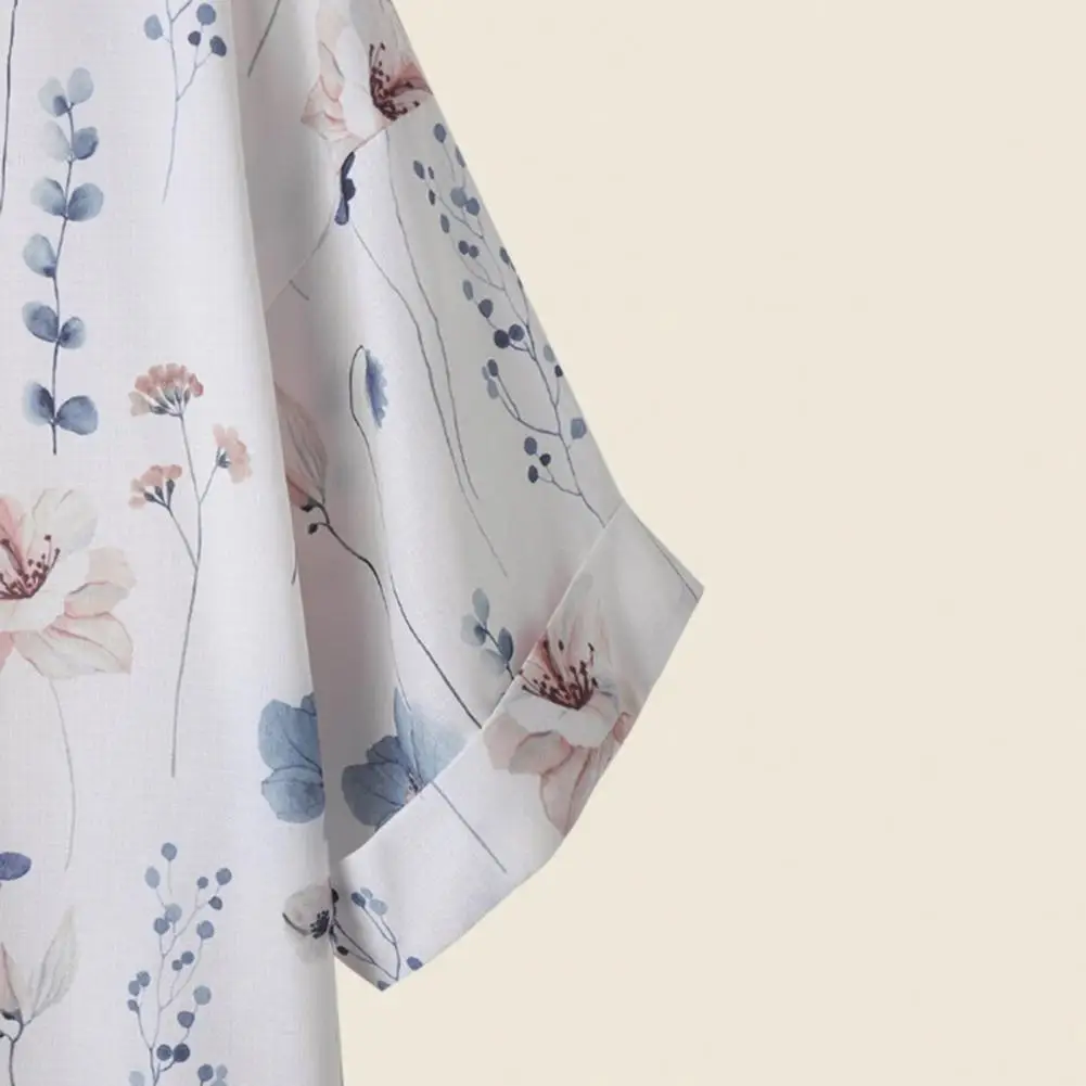 Lady Floral Print Top Floral Print Mid-length T-shirt for Women Soft Breathable Stylish Three Quarter Sleeve Round Neck Top
Lady Floral Print Top Floral Print Mid-length T-shirt for Women Soft Breathable Stylish Three Quarter Sleeve Round Neck Top