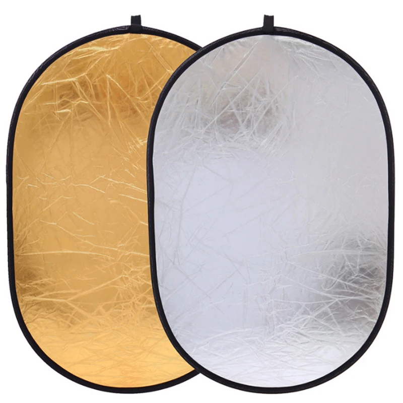 Portable Collapsible Photography Reflector Light Oval 90x120cm 2 in 1 Gold Silver White For Handhold Studio Photo Outdoor Reflec
Portable Collapsible Photography Reflector Light Oval 90x120cm 2 in 1 Gold Silver White For Handhold Studio Photo Outdoor Reflec