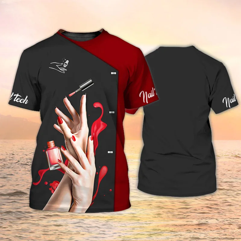 Summer Makeup Artist T Shirt Women Fashion Short Sleeve Ladies T-shirt Casual Daily Tops Streetwear
Summer Makeup Artist T Shirt Women Fashion Short Sleeve Ladies T-shirt Casual Daily Tops Streetwear