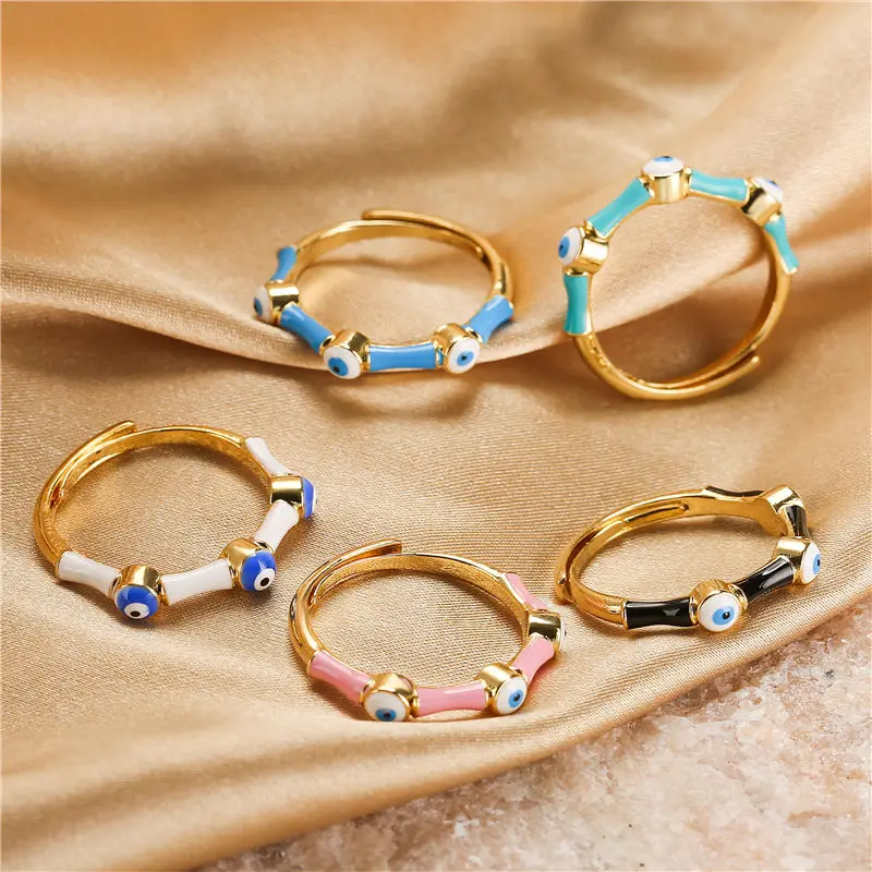 HECHENG,Lucky Evil Eye Zircon Open Rings For Women Vintage Colorful Enamel Love Heart Demon Eyes Finger Rings Party Jewelry
HECHENG,Lucky Evil Eye Zircon Open Rings For Women Vintage Colorful Enamel Love Heart Demon Eyes Finger Rings Party Jewelry