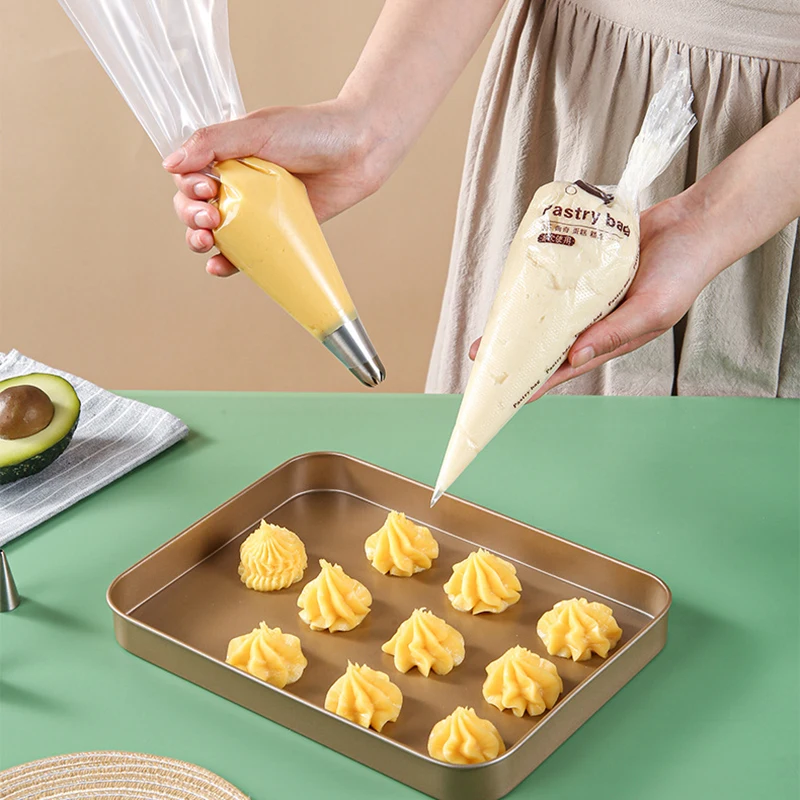 Disposable Thickened Piping Bag Cake Buttercream Frosting Fondant Decoration Transparent Triangle Bag Kitchen Baking Accessories
Disposable Thickened Piping Bag Cake Buttercream Frosting Fondant Decoration Transparent Triangle Bag Kitchen Baking Accessories