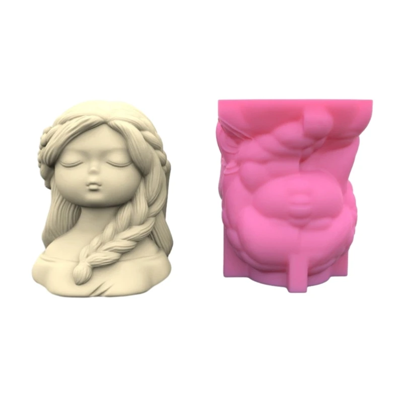 M2EA Homemade Succulent Plant Pot Silicone Mold Planter Mold Side-Braid Cute Girl Jewelry Pen Holder Container Mold DIY Craft
M2EA Homemade Succulent Plant Pot Silicone Mold Planter Mold Side-Braid Cute Girl Jewelry Pen Holder Container Mold DIY Craft