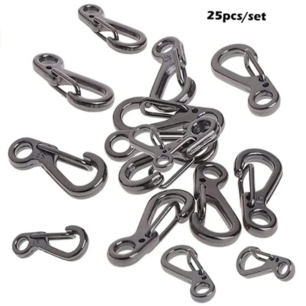 25Pcs SF Classic Simple Mini Spring Hanging Buckle Portable Keychain Outdoor Rope Strap Hook EDC Tools and Equipment
25Pcs SF Classic Simple Mini Spring Hanging Buckle Portable Keychain Outdoor Rope Strap Hook EDC Tools and Equipment