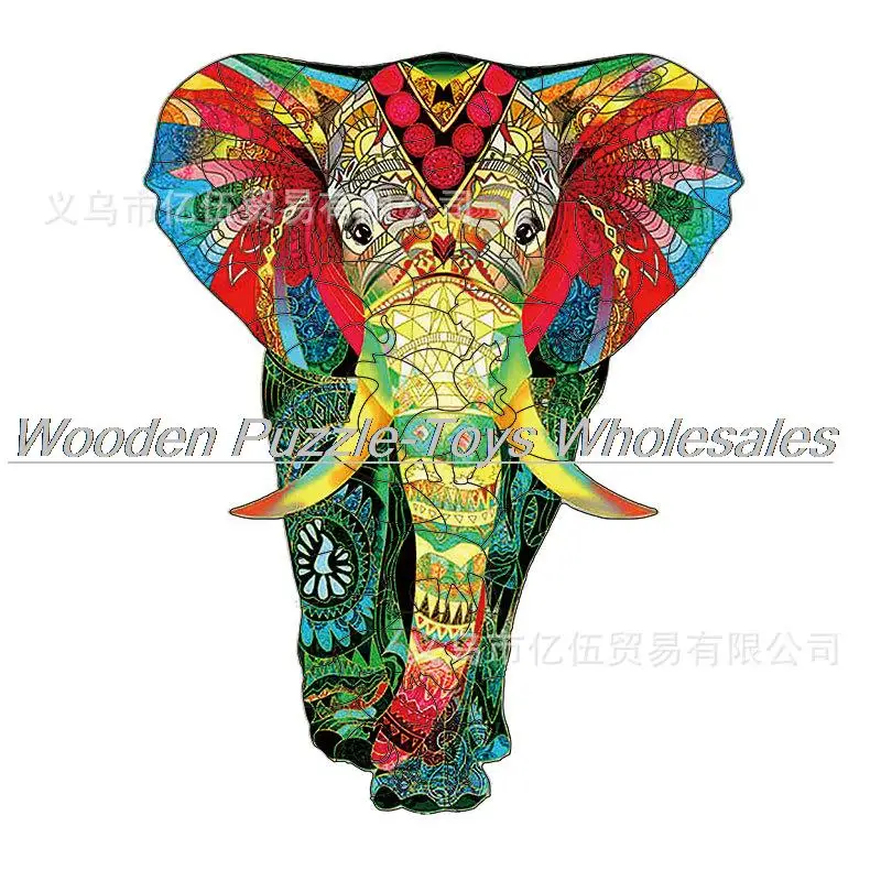 Shaped Animal Wooden Puzzle Red Elephant Wooden Toy 3D Puzzle Gift Interactive Games Toy decompression toys
Shaped Animal Wooden Puzzle Red Elephant Wooden Toy 3D Puzzle Gift Interactive Games Toy decompression toys