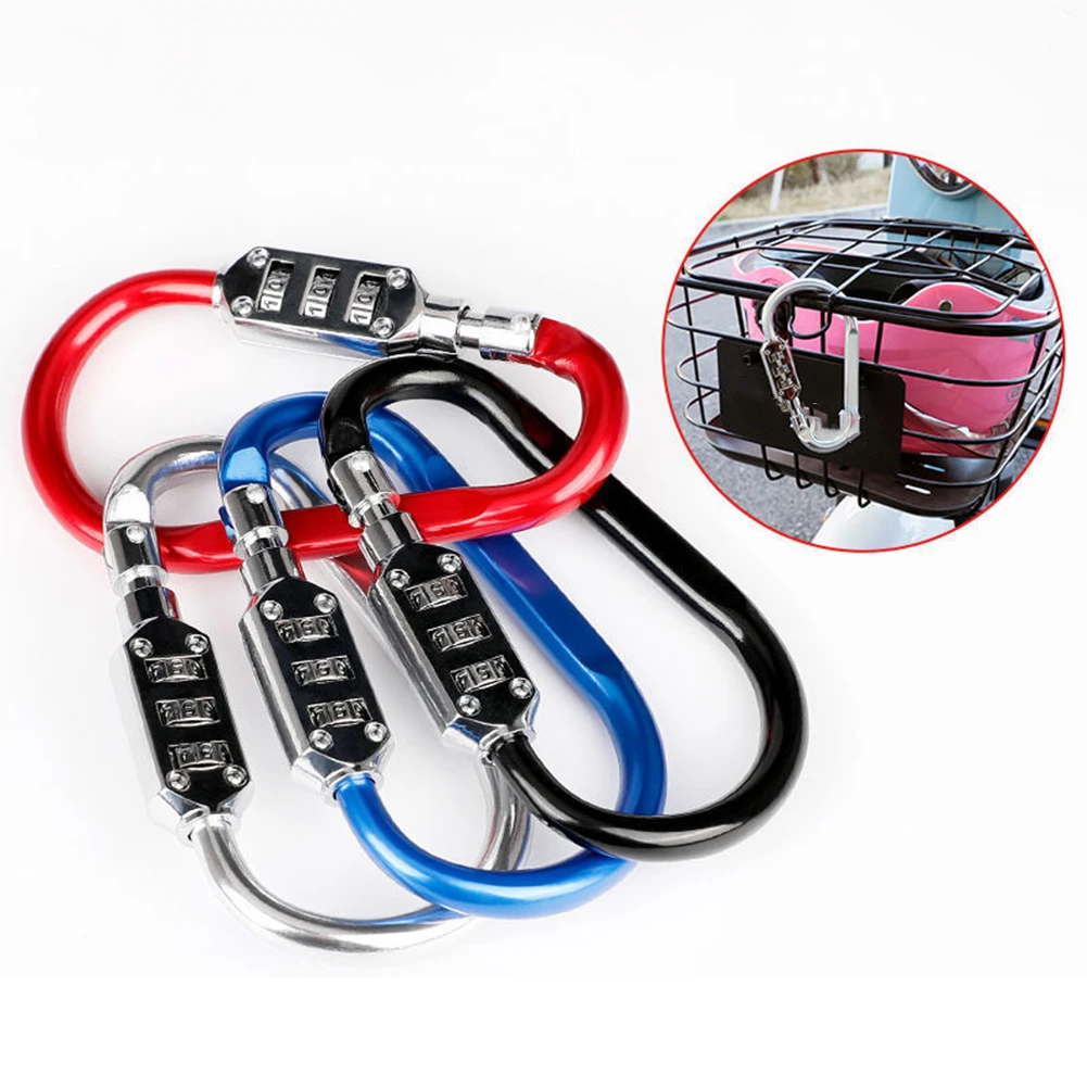 3 Digital Combination Password Outdoor Climbing Carabiner Bicycle E-bike Scooter Motorcycle Security Lock Multitool 4X6X11cm
3 Digital Combination Password Outdoor Climbing Carabiner Bicycle E-bike Scooter Motorcycle Security Lock Multitool 4X6X11cm