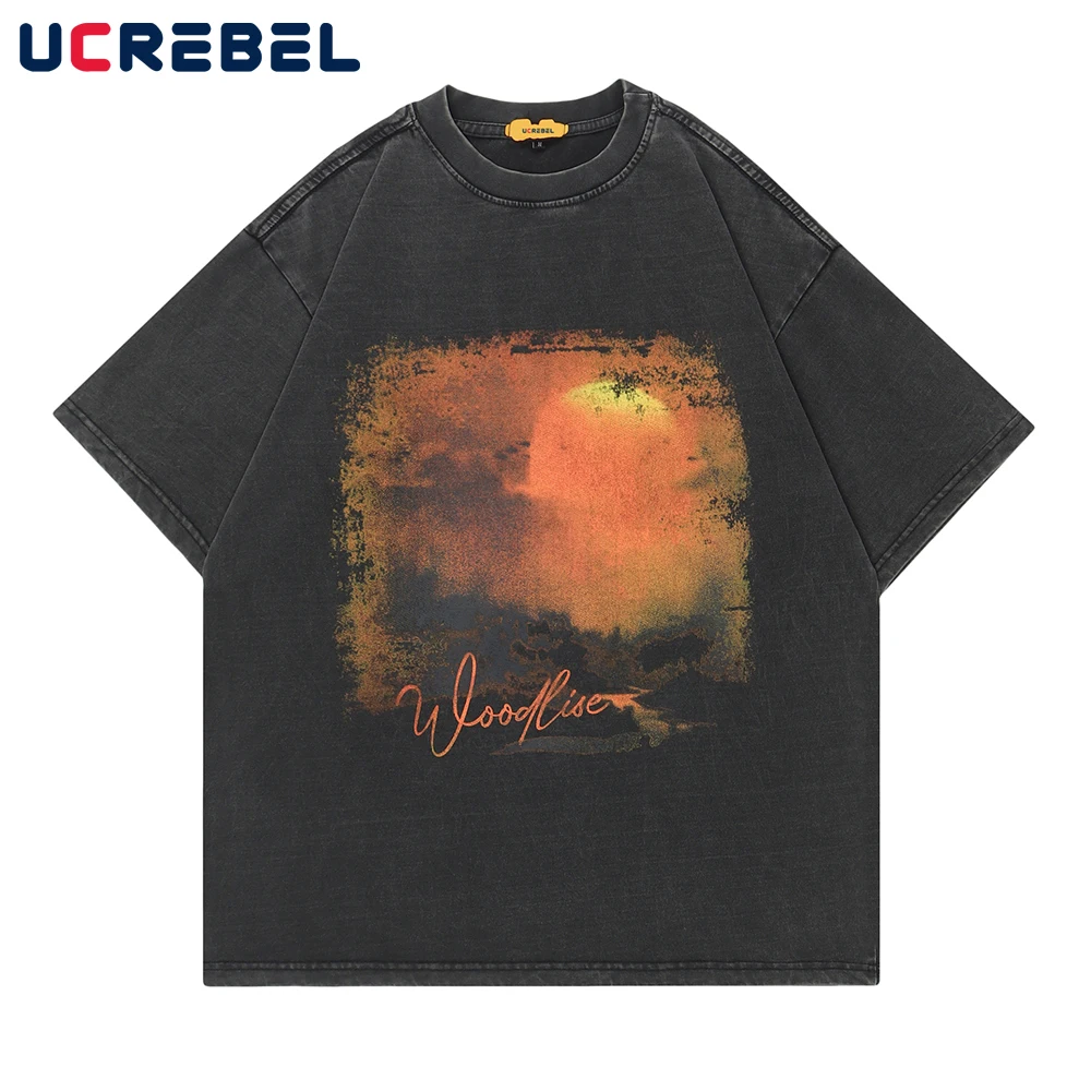 Double-sided Printing Cotton Tee Mens Summer Washed Loose Casual Half-Sleeve Top Retro Letter Crewneck Short Sleeve T-shirt Men
Double-sided Printing Cotton Tee Mens Summer Washed Loose Casual Half-Sleeve Top Retro Letter Crewneck Short Sleeve T-shirt Men