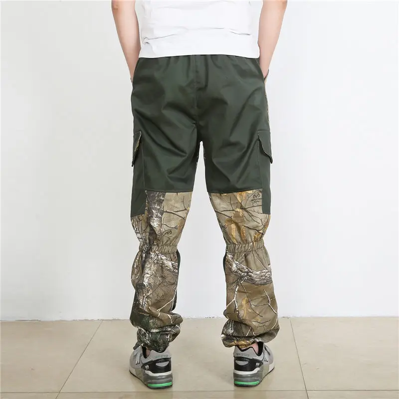 Elastic Waist Jungle Tree Camouflage Pants Color Matching Multi-Pocket Wear-Resistant Ankle Banded Pants Wild Fishing Mountainee
Elastic Waist Jungle Tree Camouflage Pants Color Matching Multi-Pocket Wear-Resistant Ankle Banded Pants Wild Fishing Mountainee