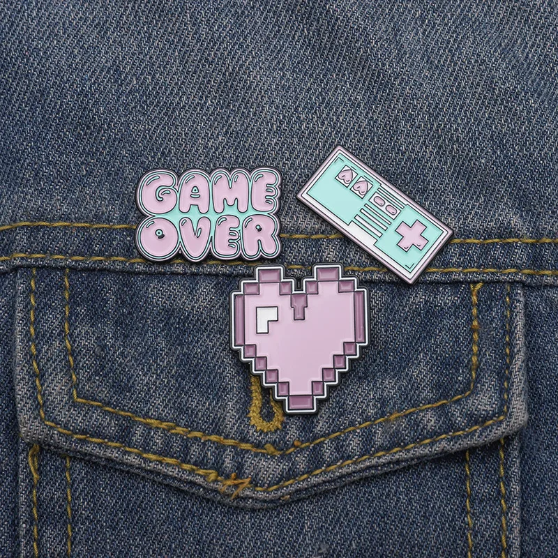 Arcade Games Series Enamel Pins Creative Gamepad Pixel Heart Letters Metal Badge Lapel Brooch Trend Jewelry Gifts
Arcade Games Series Enamel Pins Creative Gamepad Pixel Heart Letters Metal Badge Lapel Brooch Trend Jewelry Gifts