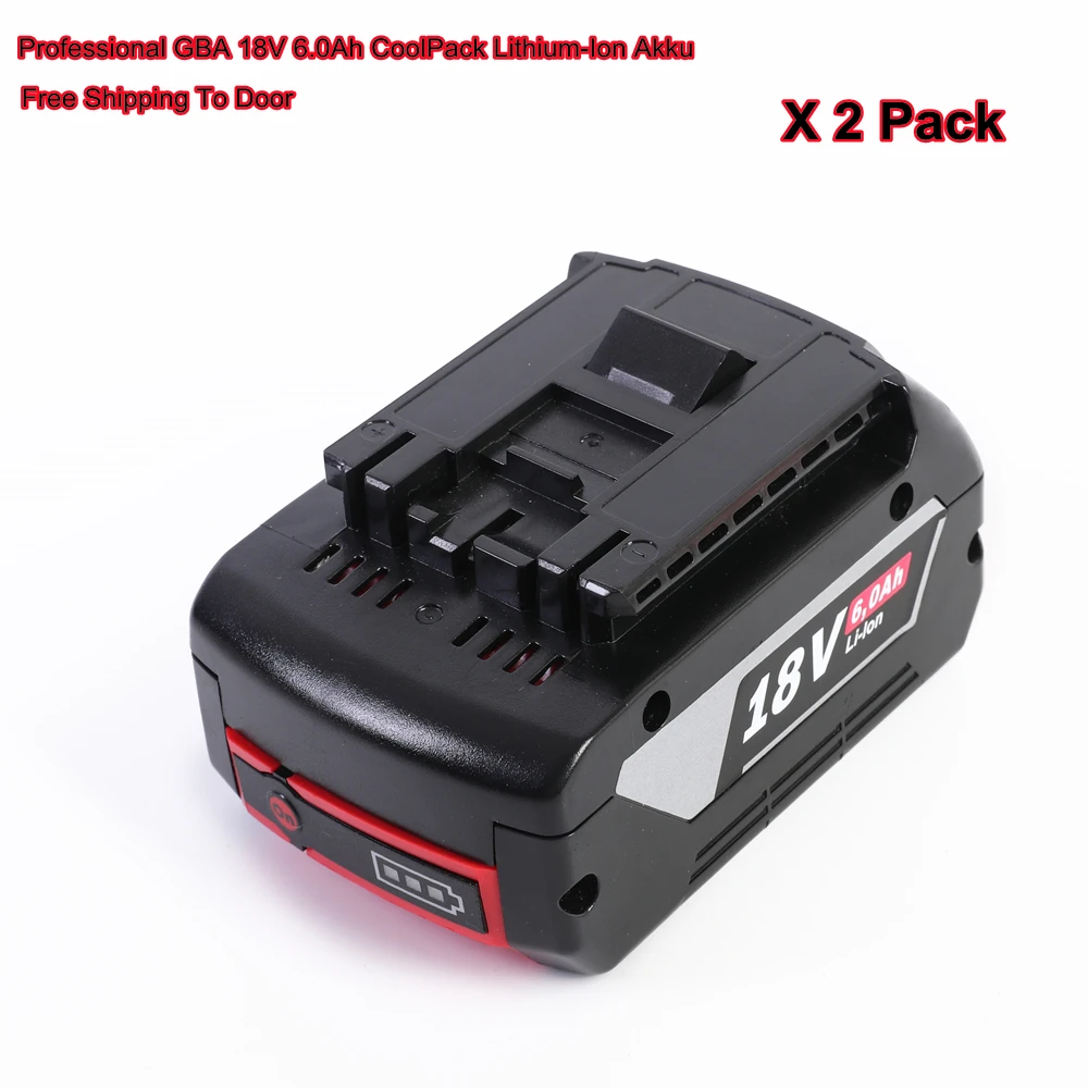 

Factory New Professional GBA 18V 6.0Ah CoolPack Li-Ion battery Pack for Bosch 18V Cordless Tools and Chargers