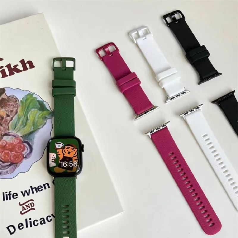 For Apple Watch Strap For Apple Watch 7se 45mm 44mm 42mm 41mm 40mm 38mm Bracelet iWatch Series 7 6 5 4 Silicone Strap
For Apple Watch Strap For Apple Watch 7se 45mm 44mm 42mm 41mm 40mm 38mm Bracelet iWatch Series 7 6 5 4 Silicone Strap