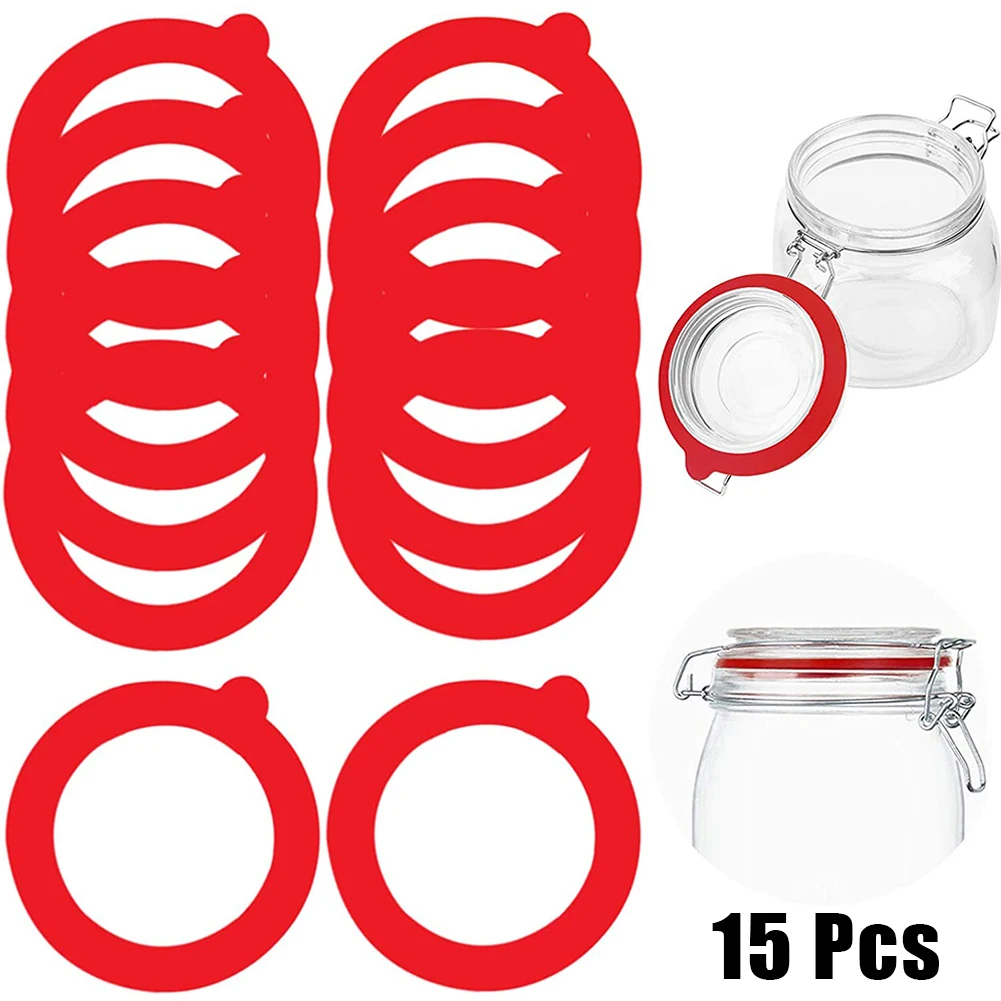 15pcs Silicone Replacement Gasket Airtight Rubber Seals Rings For Glass Clip Top Jars Lids Leak-proof O Ring Seals Gaskets
15pcs Silicone Replacement Gasket Airtight Rubber Seals Rings For Glass Clip Top Jars Lids Leak-proof O Ring Seals Gaskets