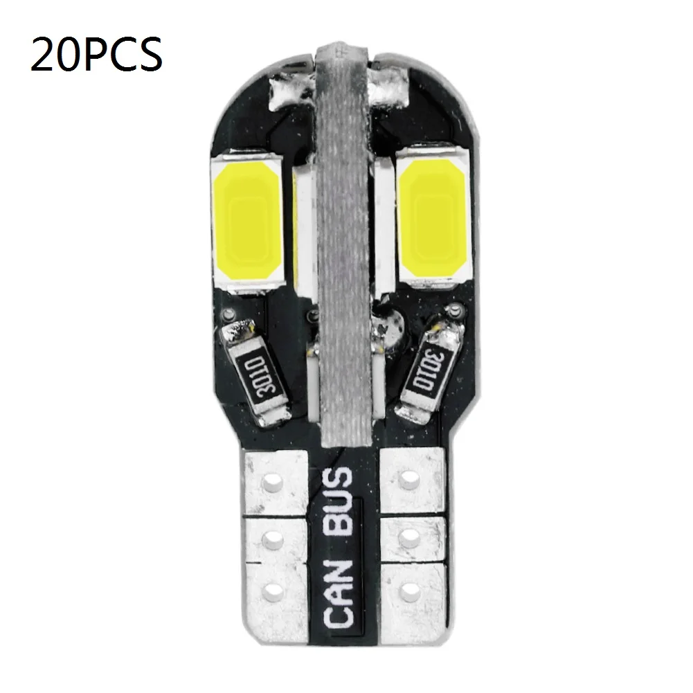20Pcs T10 LED Bulb 8-5730-SMD Signal Lamp 12V 2W Car Led Lights Car Interior Accessories License Plate Clearance Light Dropship
20Pcs T10 LED Bulb 8-5730-SMD Signal Lamp 12V 2W Car Led Lights Car Interior Accessories License Plate Clearance Light Dropship