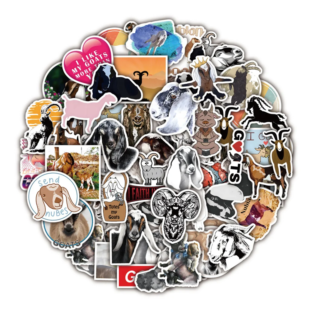 10/30/50PCS New Goat Graffiti Sticker Waterproof Personality Movable Skateboard Cartoon Cute Animal Helmet RefrigeratorWholesale
10/30/50PCS New Goat Graffiti Sticker Waterproof Personality Movable Skateboard Cartoon Cute Animal Helmet RefrigeratorWholesale