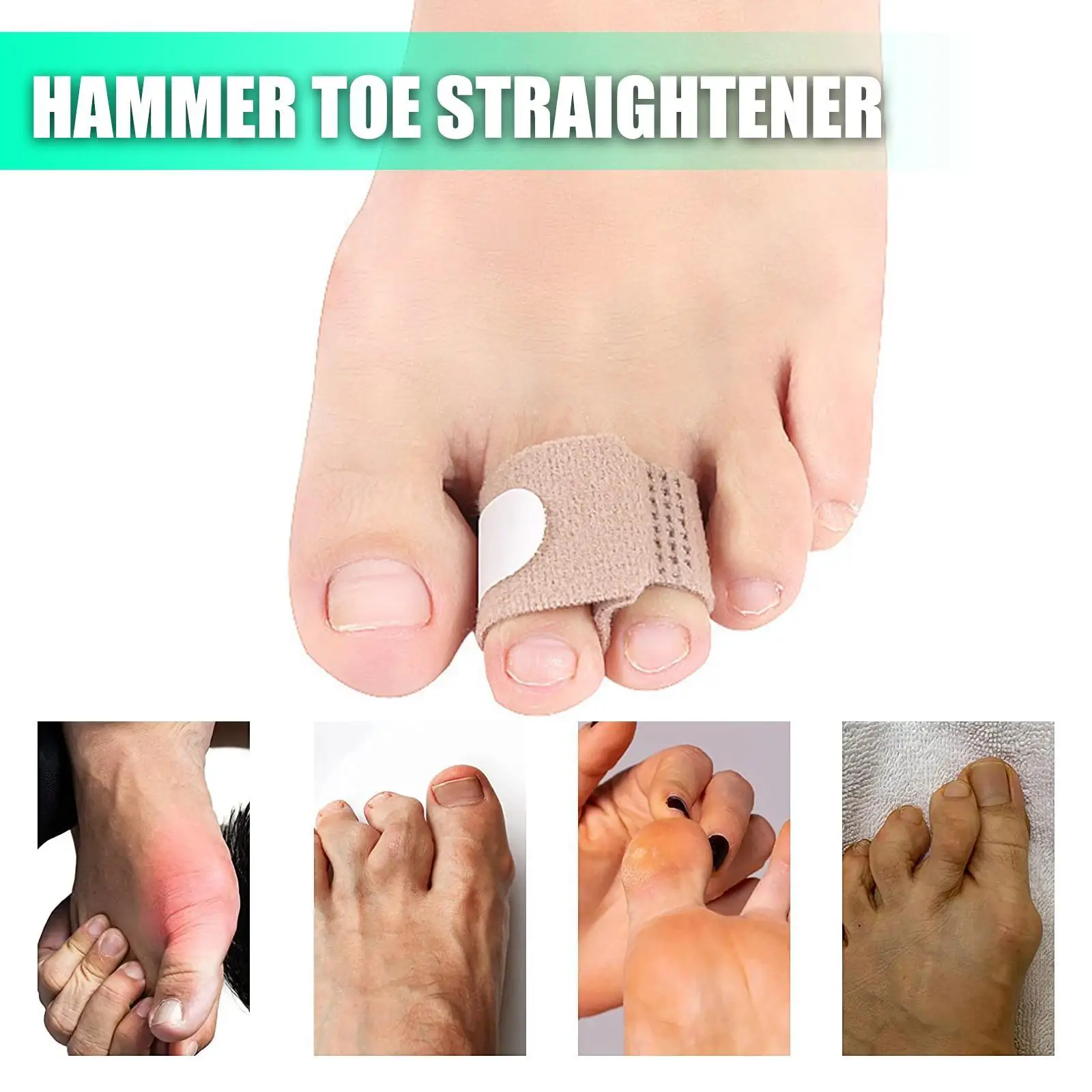 1pcs Hammer Toe Straightener Toe Splints Cushions Bandages for Correcting Crooked & Overlapping Toes Protector Foot Care Tool
1pcs Hammer Toe Straightener Toe Splints Cushions Bandages for Correcting Crooked & Overlapping Toes Protector Foot Care Tool
