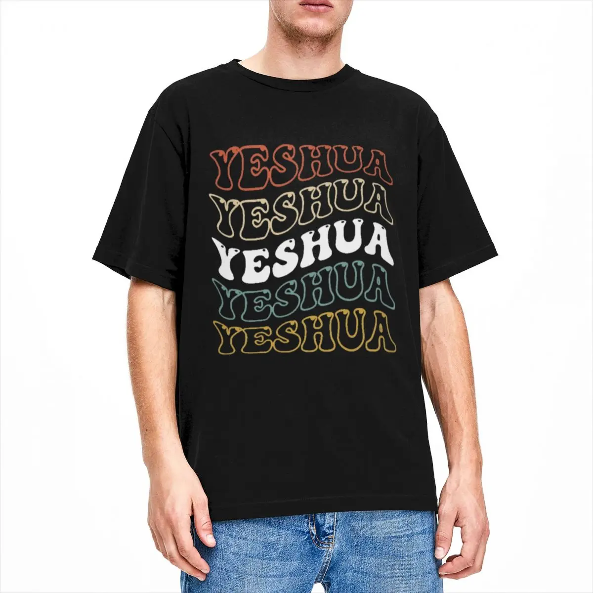 Удивительные футболки Yeshua Faith Christian для мужчин и женщин, Винтажная футболка из чистого хлопка с круглым вырезом и коротким рукавом, женская одежда
Удивительные футболки Yeshua Faith Christian для мужчин и женщин, Винтажная футболка из чистого хлопка с круглым вырезом и коротким рукавом, женская одежда