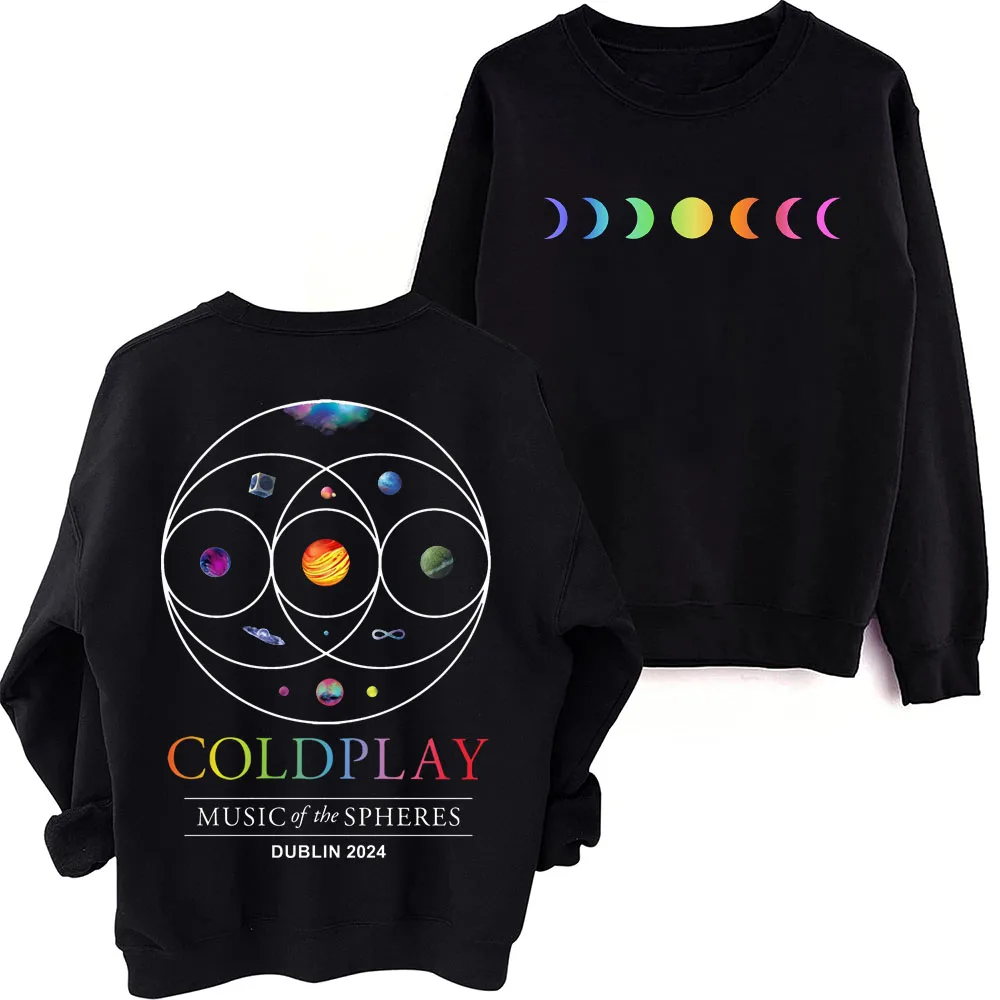 Толстовка COLD-PLAY Music Of The Spheres World Tour Harajuku с круглым вырезом и длинными рукавами