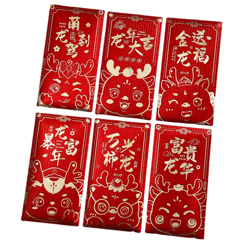 Traditional Chinese Envelopes Chinese New Year Envelopes Festive Decoration with 6pcs Cute Lucky Pockets for Traditional
Traditional Chinese Envelopes Chinese New Year Envelopes Festive Decoration with 6pcs Cute Lucky Pockets for Traditional