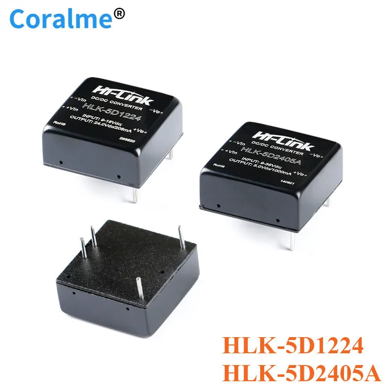 DC-DC 12V to 24V 24V to 5V 5W Power Supply Module DC DC Regulated Step Down Buck Module HLK-5D1224 HLK-5D2405A
DC-DC 12V to 24V 24V to 5V 5W Power Supply Module DC DC Regulated Step Down Buck Module HLK-5D1224 HLK-5D2405A