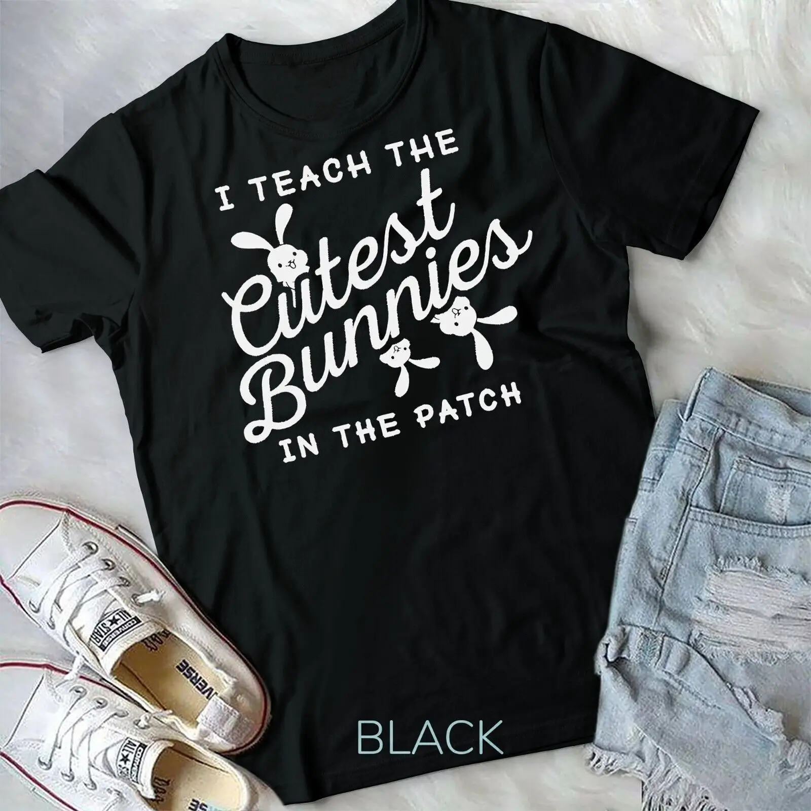 I Teach The Cutest Bunnies Shirt Teacher Easter O-Neck Cotton T Shirt Men Casual Short Sleeve Tees TopsUnsiex Couple
I Teach The Cutest Bunnies Shirt Teacher Easter O-Neck Cotton T Shirt Men Casual Short Sleeve Tees TopsUnsiex Couple