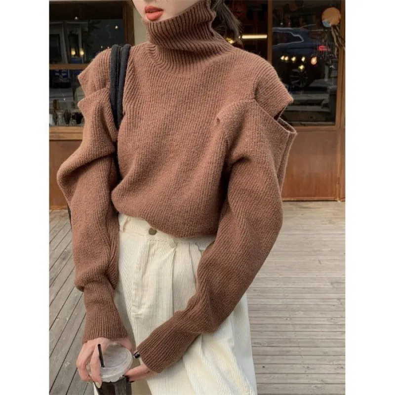 Women's Turtleneck Sweater College Style Autumn and Winter Korean Style Schoolgirls Niche All-match Design Off-the-shoulder
Women's Turtleneck Sweater College Style Autumn and Winter Korean Style Schoolgirls Niche All-match Design Off-the-shoulder