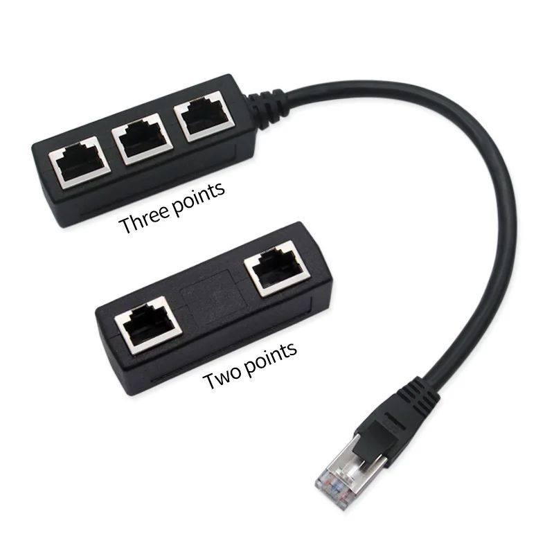 3 In 1 RJ45 Splitter LAN Ethernet Network RJ45 Connector Extender Adapter Cable For Networking Extension 1 Male To 2/3 Female
3 In 1 RJ45 Splitter LAN Ethernet Network RJ45 Connector Extender Adapter Cable For Networking Extension 1 Male To 2/3 Female