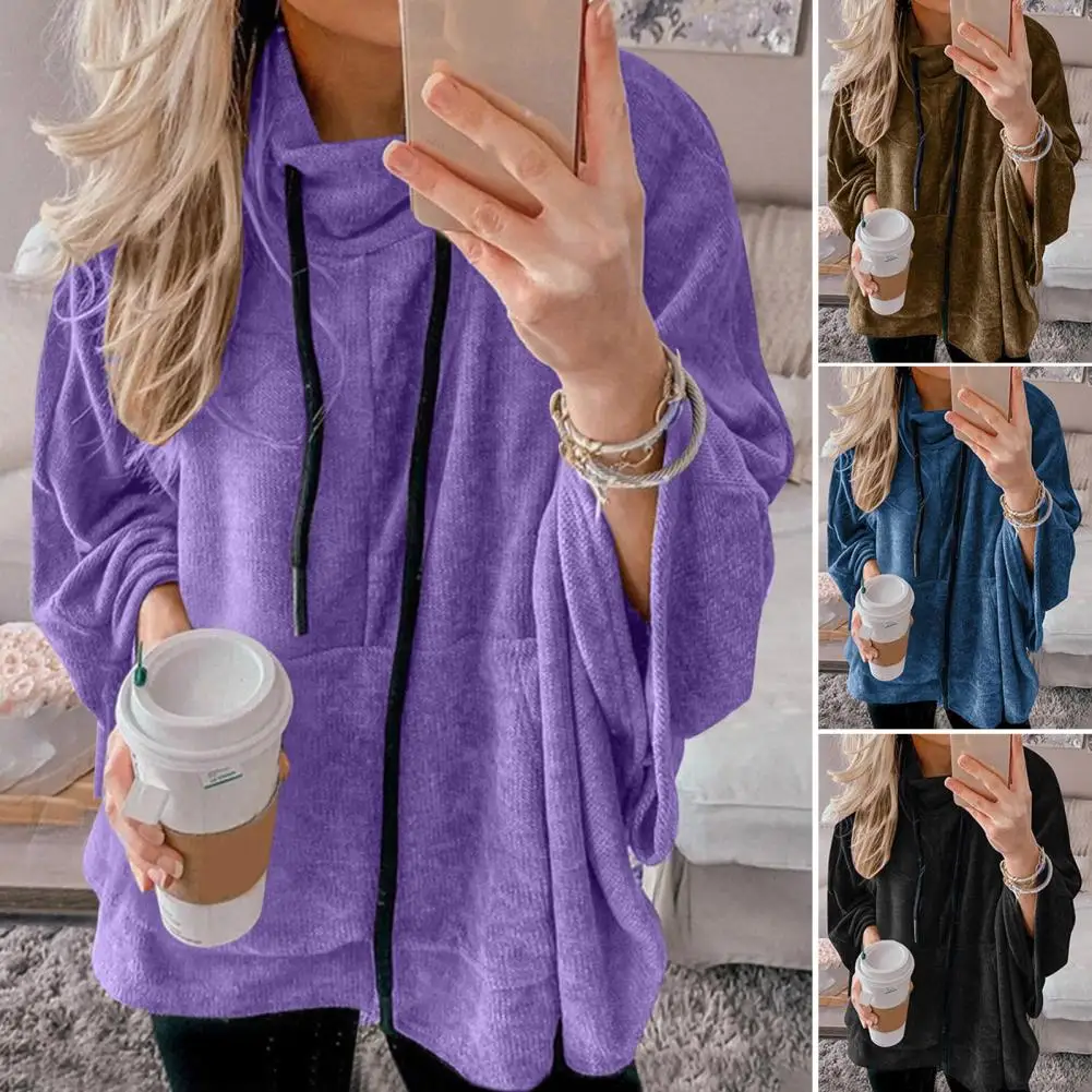 Stylish Spring Sweatshirt Soft Lady Fall Sweatshirt Turtle Neck Wear-resistant Drawstring Spring Sweatshirt Warm
Stylish Spring Sweatshirt Soft Lady Fall Sweatshirt Turtle Neck Wear-resistant Drawstring Spring Sweatshirt Warm