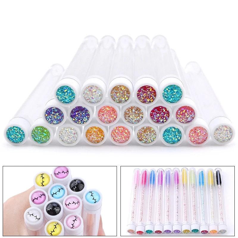 20PCS Reusable Eyebrow Brush Tube with Brushes Dust-Proof Eyelash Brush Replaceable Mascara Wand Diamond Tubes Makeup Brushes
20PCS Reusable Eyebrow Brush Tube with Brushes Dust-Proof Eyelash Brush Replaceable Mascara Wand Diamond Tubes Makeup Brushes