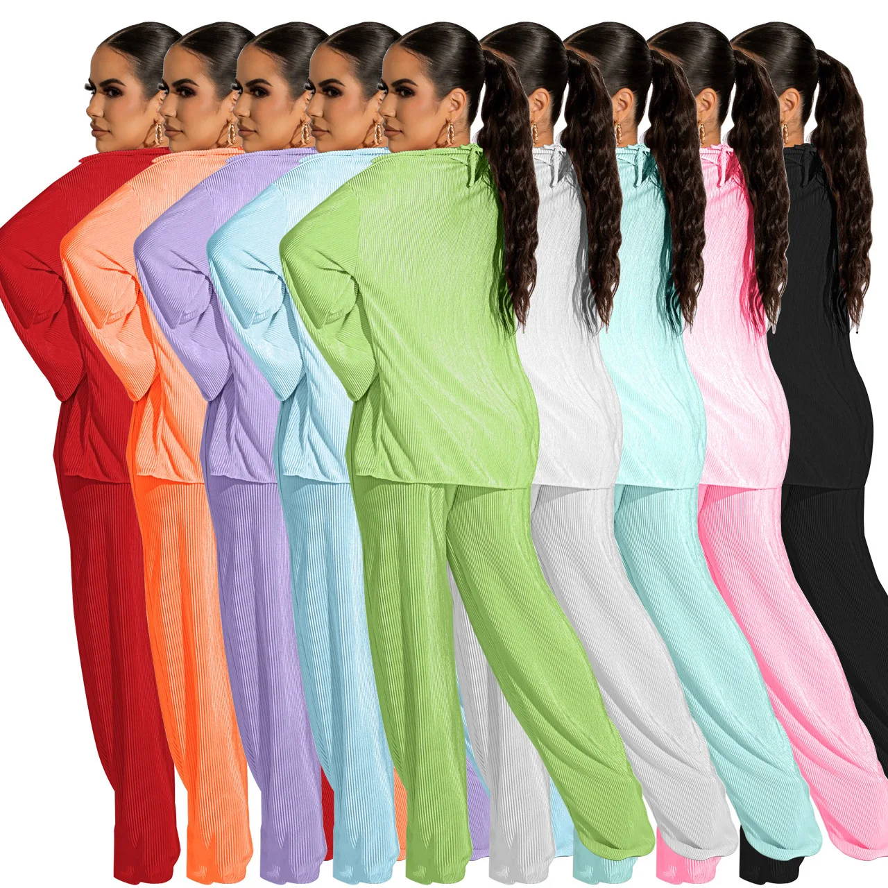 3 Three Piece Long Sets Women Short Sleeve Shirt Top with Bra And Wide Leg Trousers Suits Matching Set Outfit Autumn Clothes
3 Three Piece Long Sets Women Short Sleeve Shirt Top with Bra And Wide Leg Trousers Suits Matching Set Outfit Autumn Clothes
