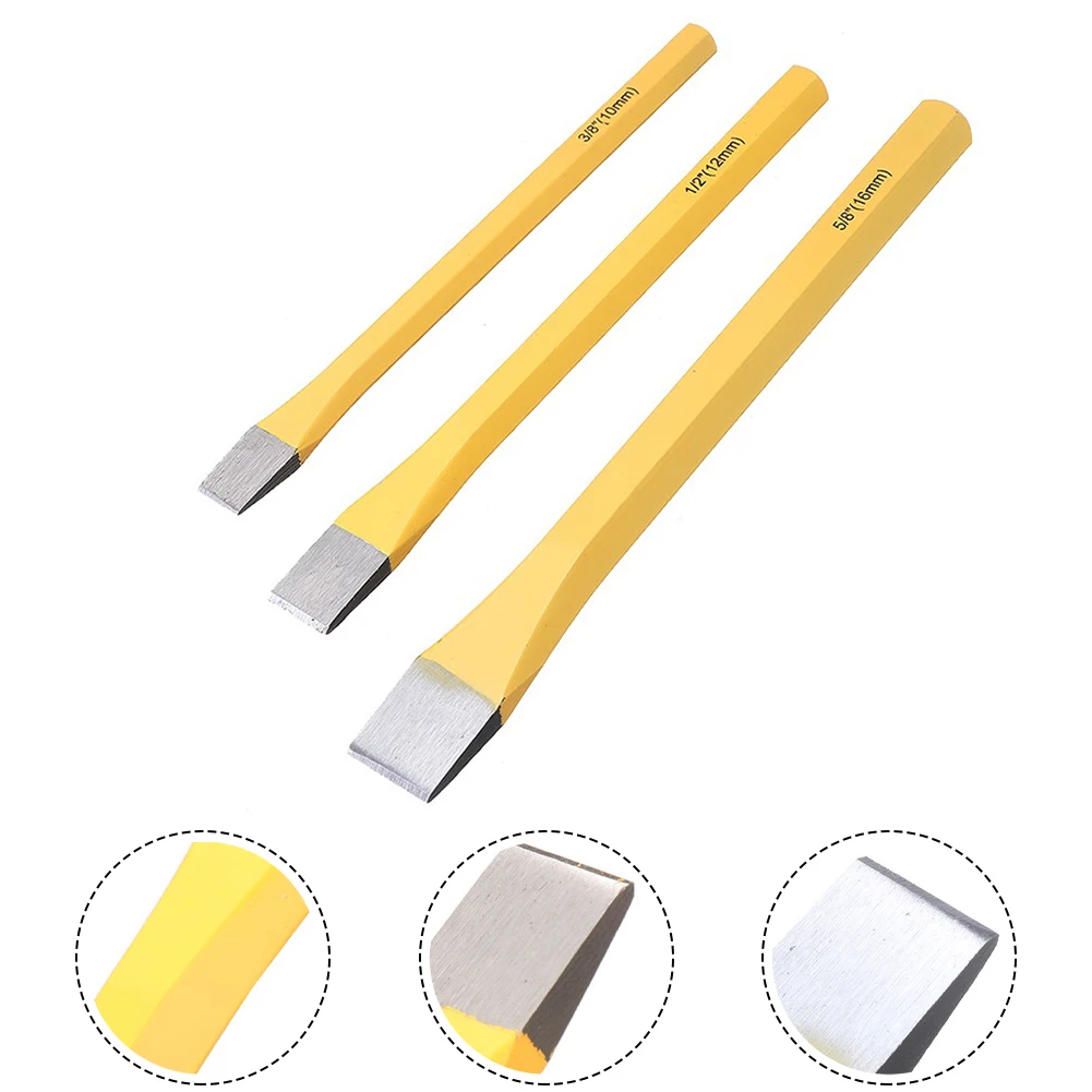 3pcs Flat Chisel Set Solid Steel Flat Chisel Wood Carving Woodworking Hand Tools 3/8'' 1/2'' 5/8'' Fitter Abrasive Repair
3pcs Flat Chisel Set Solid Steel Flat Chisel Wood Carving Woodworking Hand Tools 3/8'' 1/2'' 5/8'' Fitter Abrasive Repair