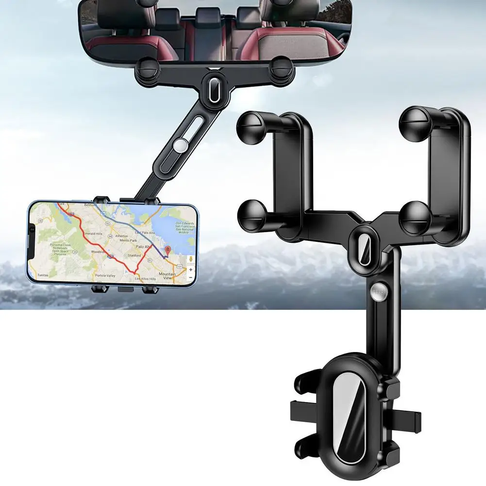 Rotatable and Retractable Car Phone Holder Rearview Mirror Driving Recorder Bracket GPS Mobile Phone Support For iPhone
Rotatable and Retractable Car Phone Holder Rearview Mirror Driving Recorder Bracket GPS Mobile Phone Support For iPhone