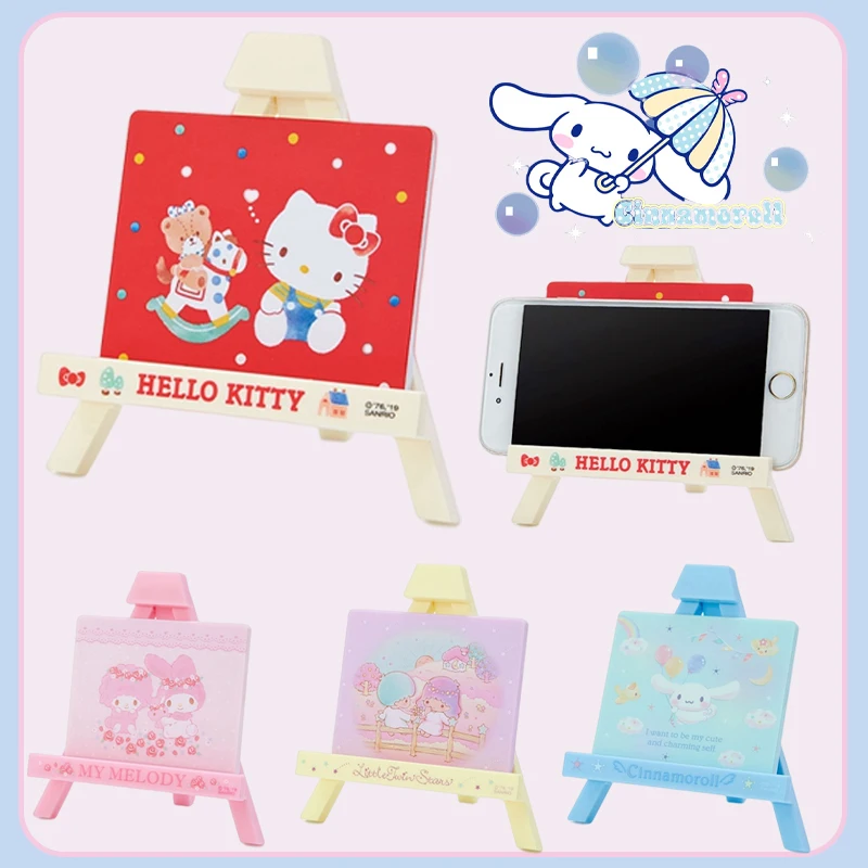 Sanrio Hello Kitty Cell Phone Holder Kawaii My Melody Cinnamoroll Desktop Stand Small Mirror for Make-up Desktop Decorations
Sanrio Hello Kitty Cell Phone Holder Kawaii My Melody Cinnamoroll Desktop Stand Small Mirror for Make-up Desktop Decorations