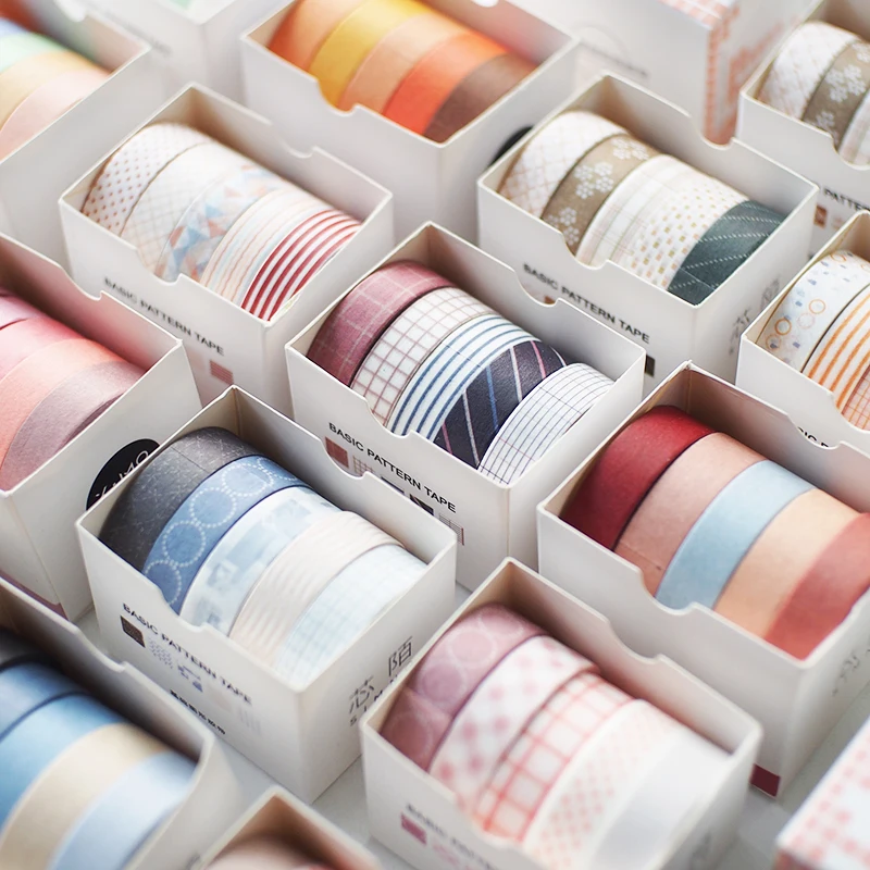 5pcs/set Retro Solid Color Basic Decoration Washi Tape Set Diy Scrapbook Cute Sticker Kawaii Masking Tape School Supplies
5pcs/set Retro Solid Color Basic Decoration Washi Tape Set Diy Scrapbook Cute Sticker Kawaii Masking Tape School Supplies