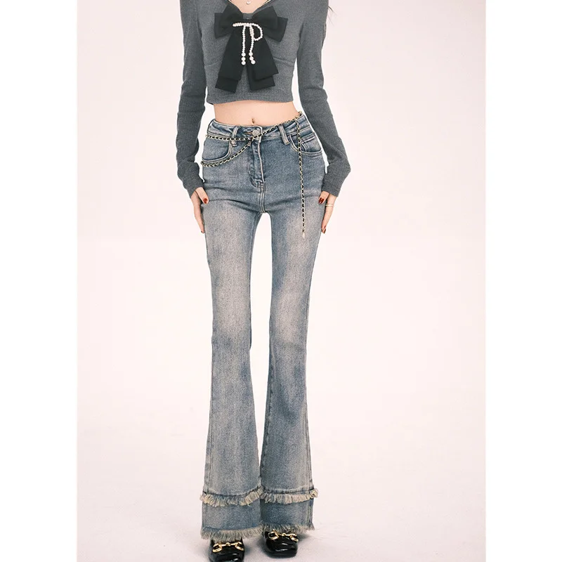 Blue High Waist Women Jeans American Fashion Vintage Streetwear Wide Leg Denim Trouser Versatile Straight Flare Denim Pants
Blue High Waist Women Jeans American Fashion Vintage Streetwear Wide Leg Denim Trouser Versatile Straight Flare Denim Pants