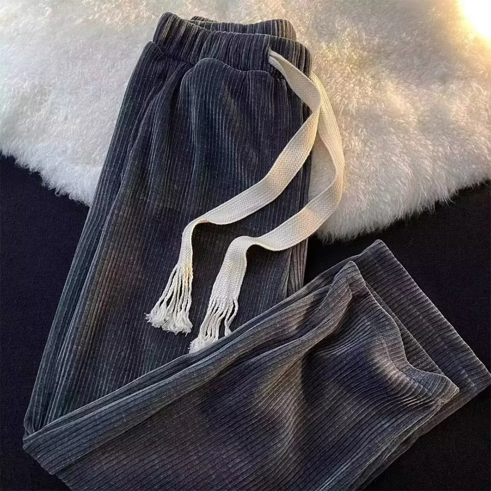 Mens Wide Leg Trousers Universal Sports Pants Universal Universal Spring And Autumn Corduroy Leisure Time Daily
Mens Wide Leg Trousers Universal Sports Pants Universal Universal Spring And Autumn Corduroy Leisure Time Daily