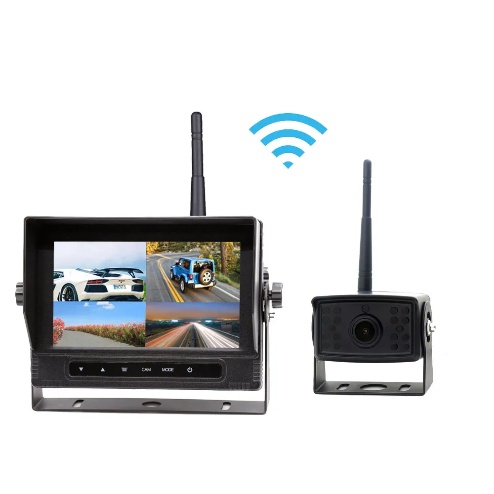 Full set waterpoof AHD1080P digital wireless backup camera system with 4split display, stable signal range 1000M barrier free
Full set waterpoof AHD1080P digital wireless backup camera system with 4split display, stable signal range 1000M barrier free